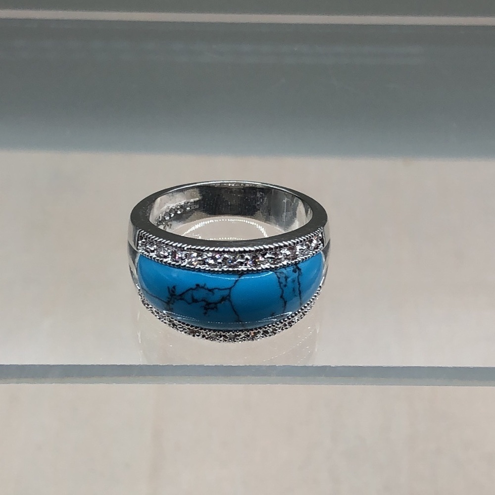 Lia Sophia Statement Style Southwestern Glam Statement Ring Turquoise Look 10